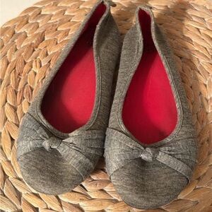 Girls size 2 Gray Ballet Flats